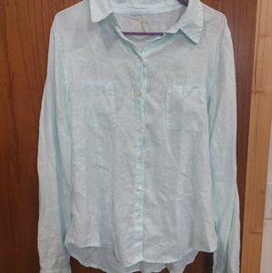 Lilly Pulitzer Linen Long Sleeve Women's Button Down Shirt